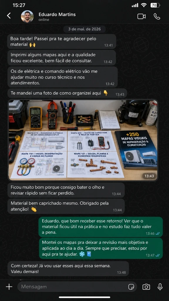 Depoimento WhatsApp Técnico Eduardo